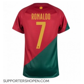 Portugal Cristiano Ronaldo #7 Hemma Matchtröja VM 2022 Kortärmad